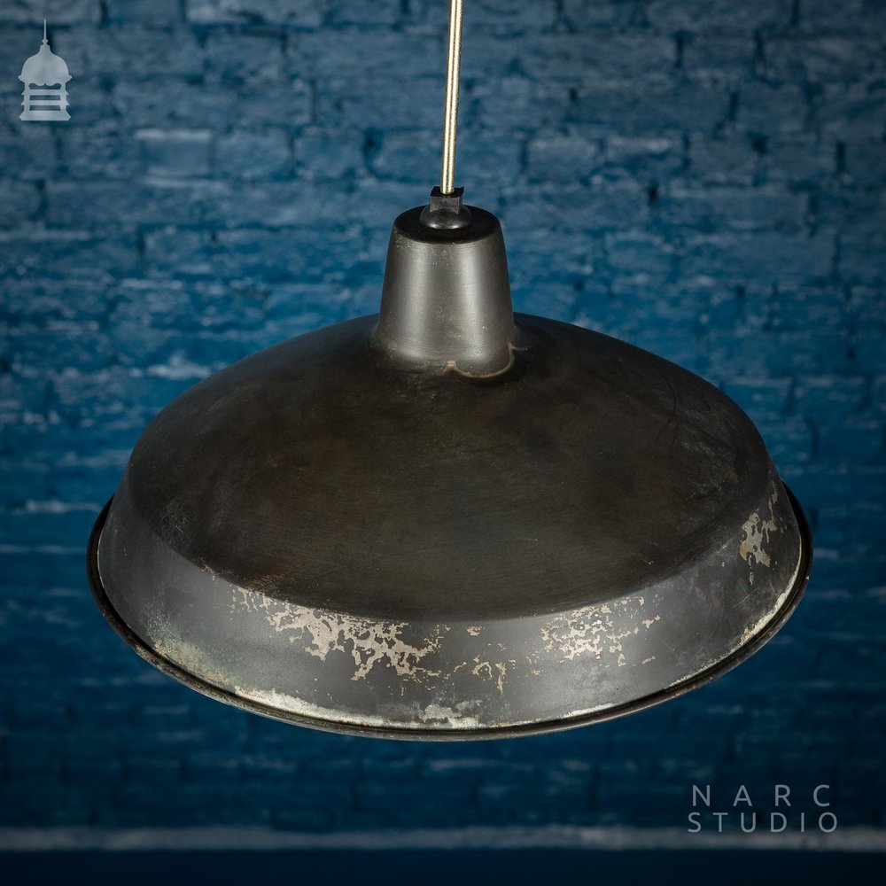 Batch of 5 NARC Studio Stripped Industrial Metal Light Shades