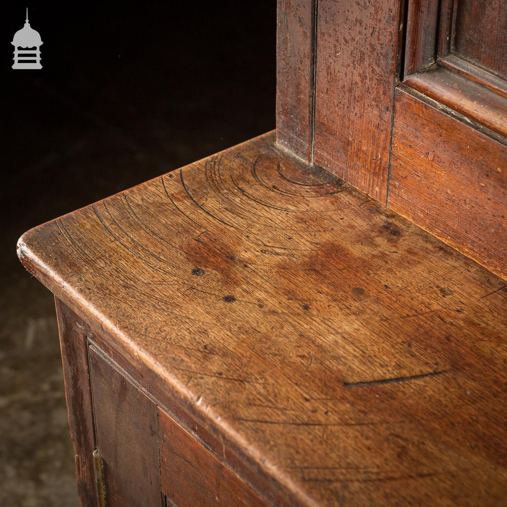 19th C Pitch Pine Pharmacy Sideboard Dresser with Scumble Finish