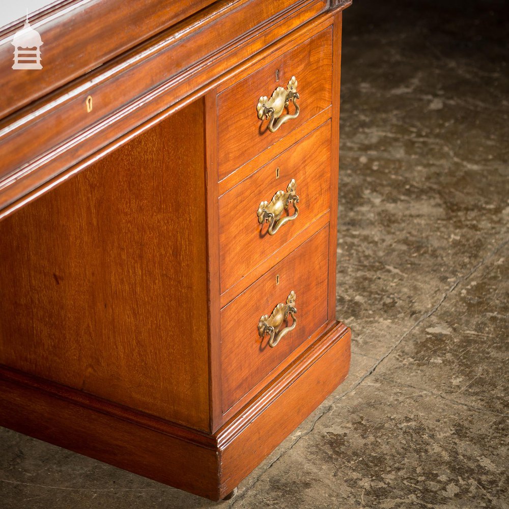 Impressive 19th C Mahogany Roll Top Bureau Desk