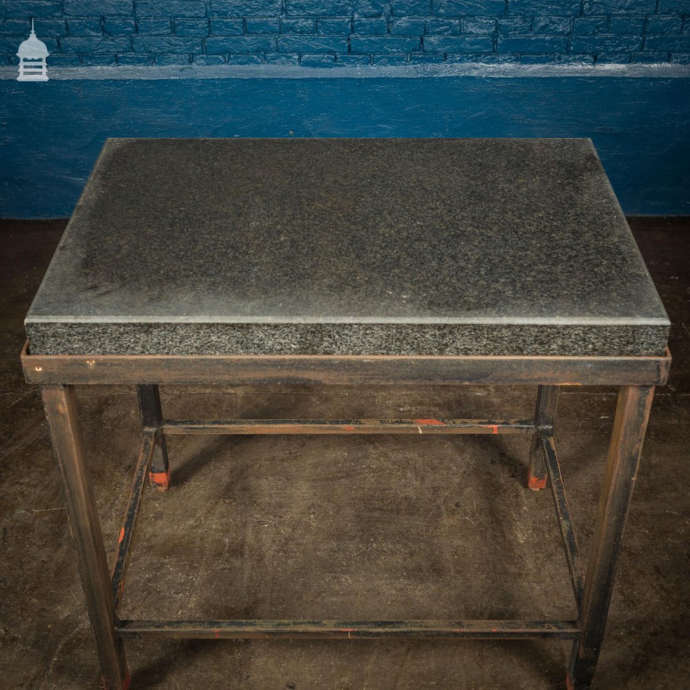 Granite Topped Industrial Table