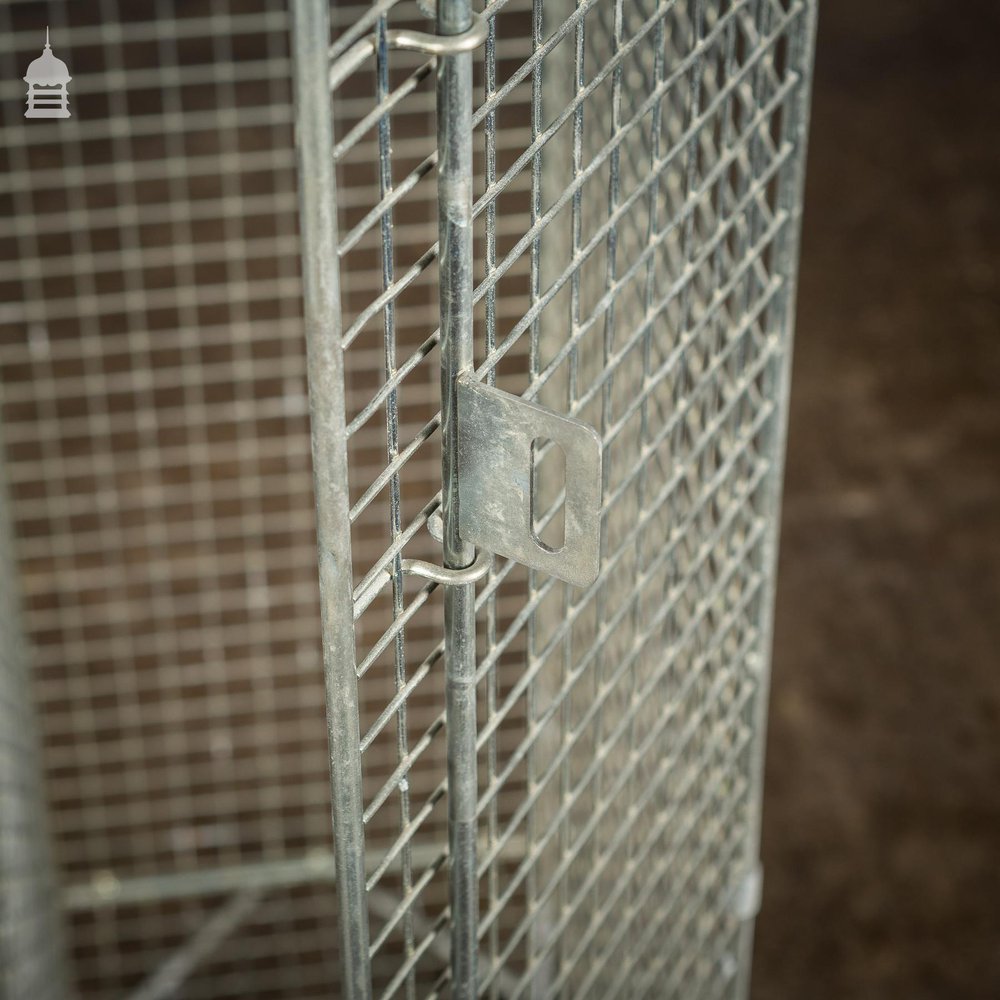 Vintage Industrial Wire Lockers