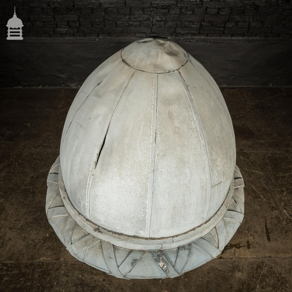 Large Early 19th C Zinc Architectural Acorn Finial Dome Cupola