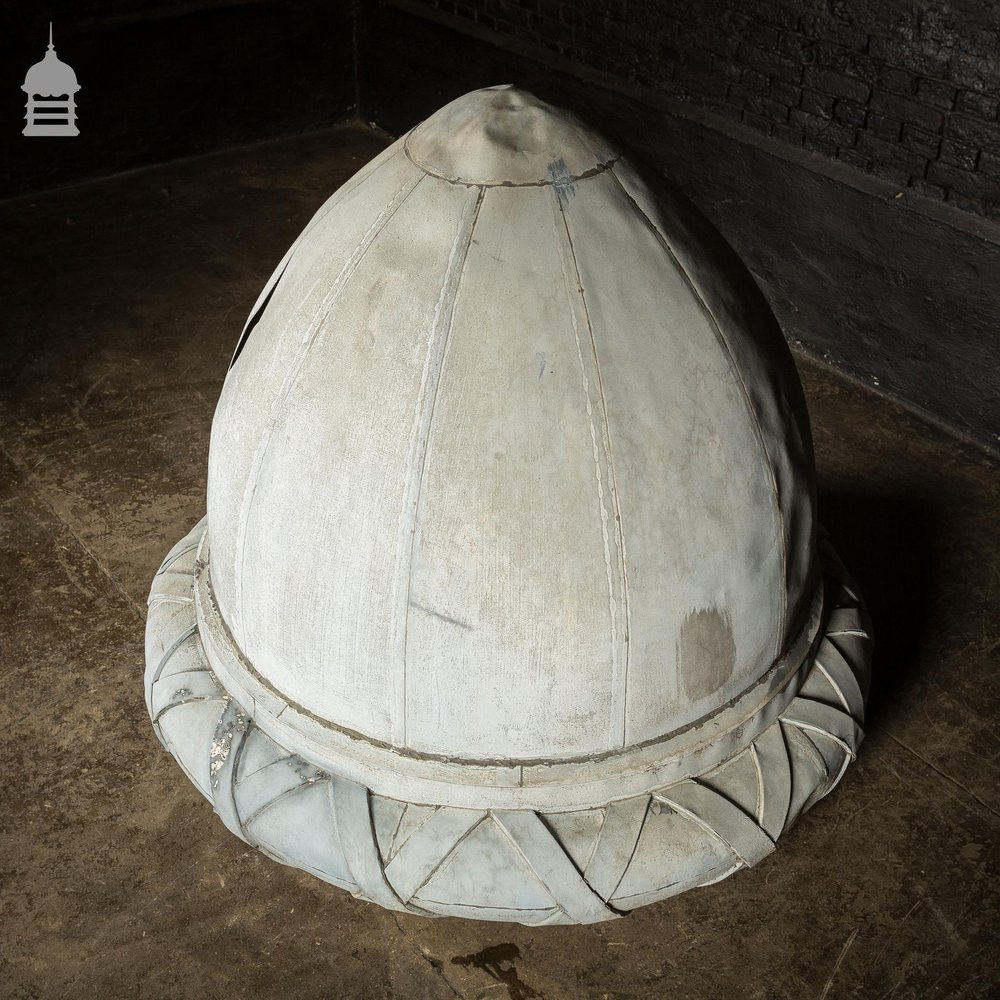 Large Early 19th C Zinc Architectural Acorn Finial Dome Cupola