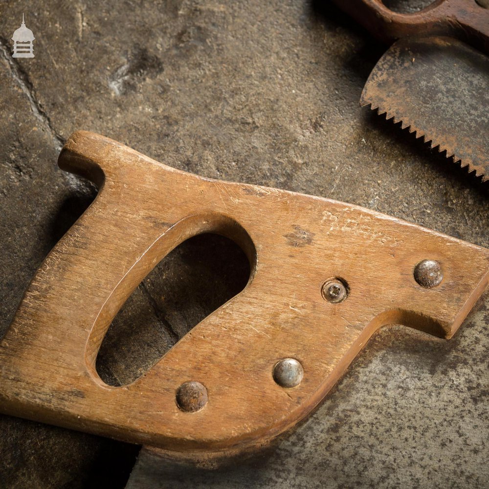 Batch of 9 Vintage Woodworking Saws for Display