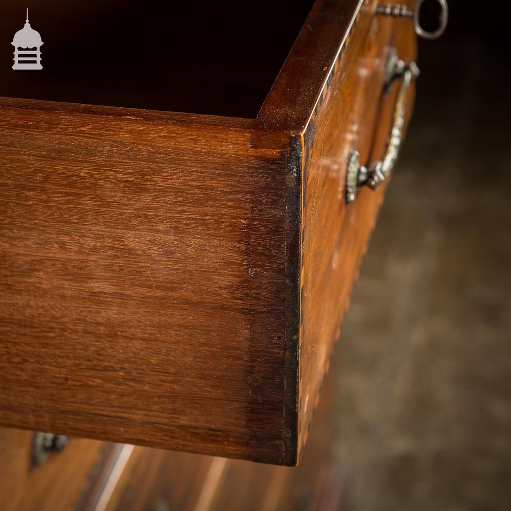 NR40421: Early 19th C Inlaid Mahogany Chest of Drawers