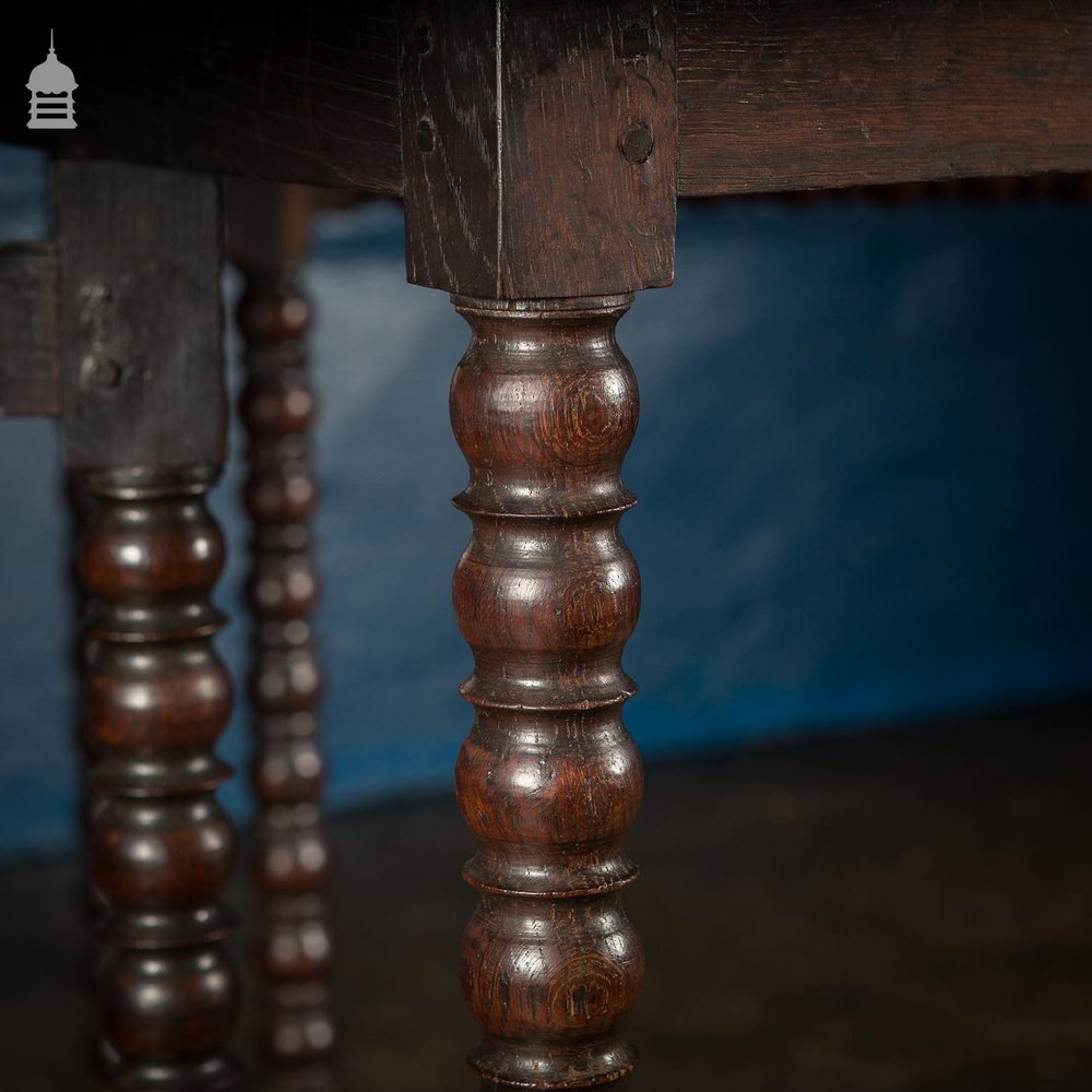 Victorian Oval Oak Gate Leg Bobbin Table