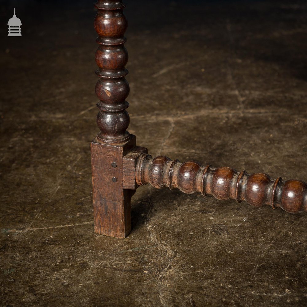 Victorian Oval Oak Gate Leg Bobbin Table