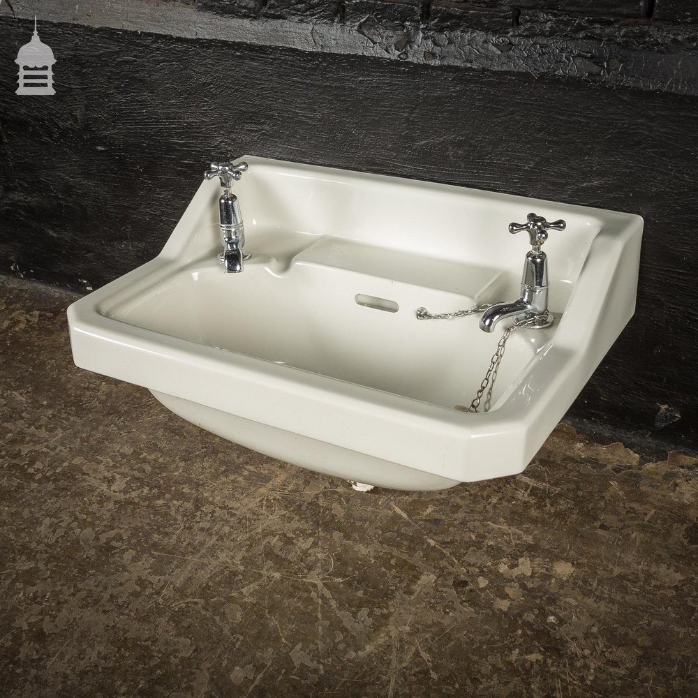 Circa 1900 Johnson Bros. Peeras White Ceramic Sink