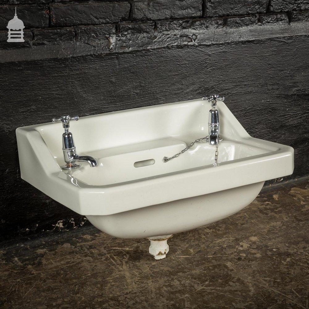 Circa 1900 Johnson Bros. Peeras White Ceramic Sink