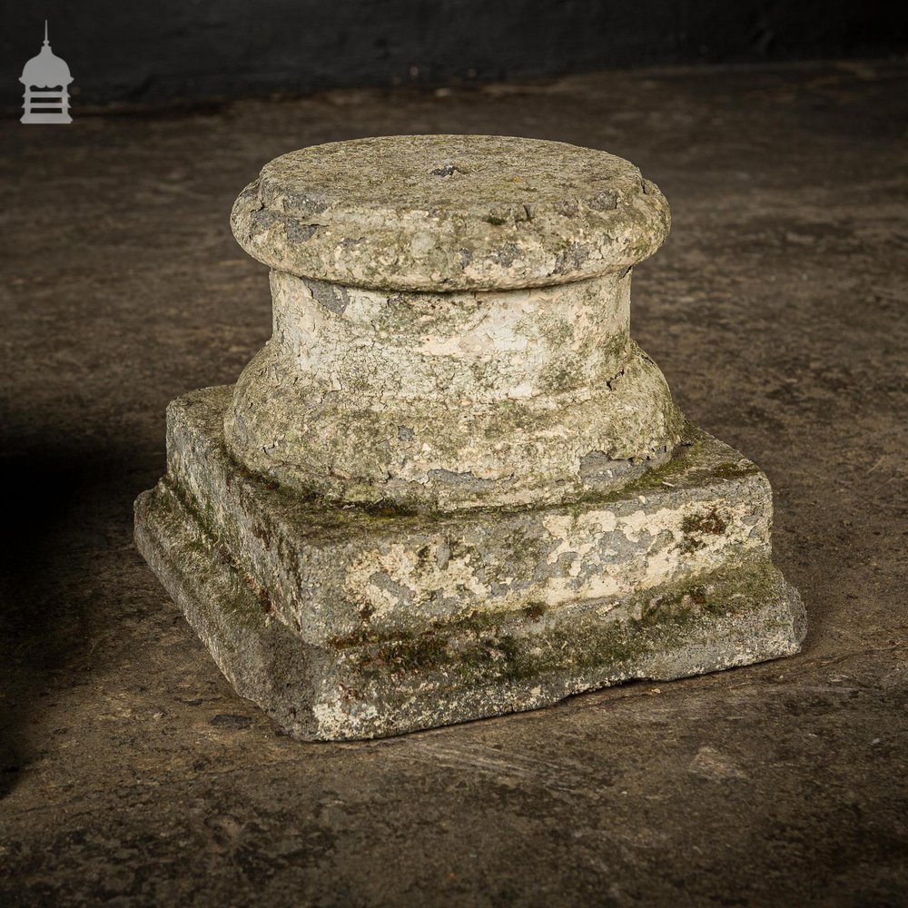 Pair of Vintage Concrete Pillar Bases