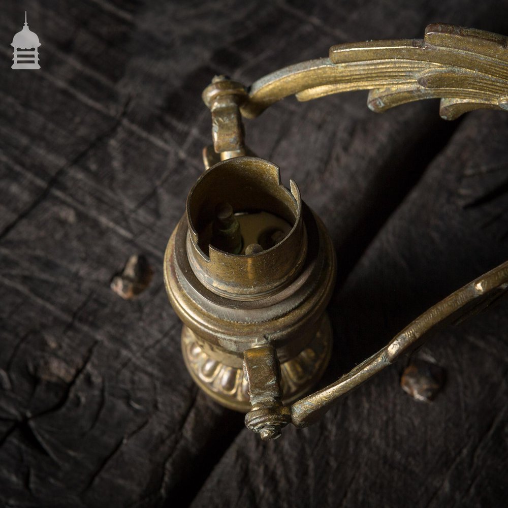 Pair of Brass Phoenix Wall Light Fittings