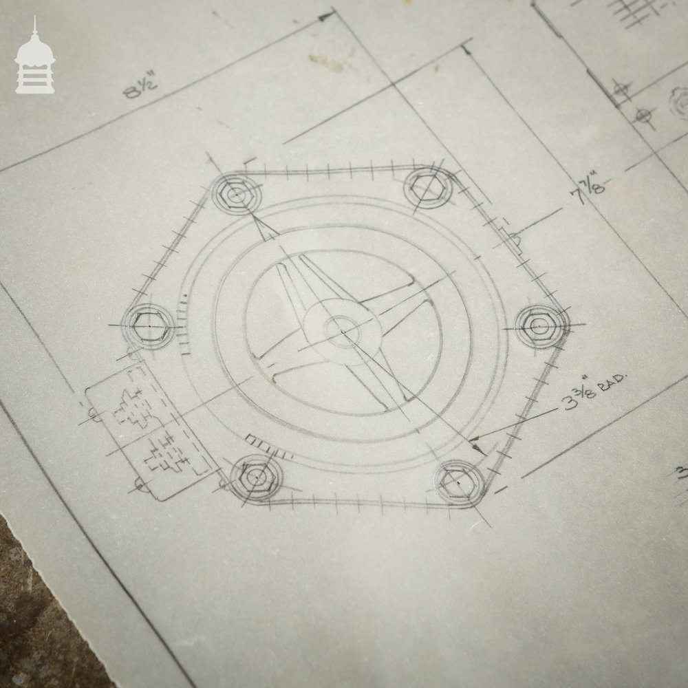 Large Collection of 180+ Vintage Industrial Drawings Schematics Papers