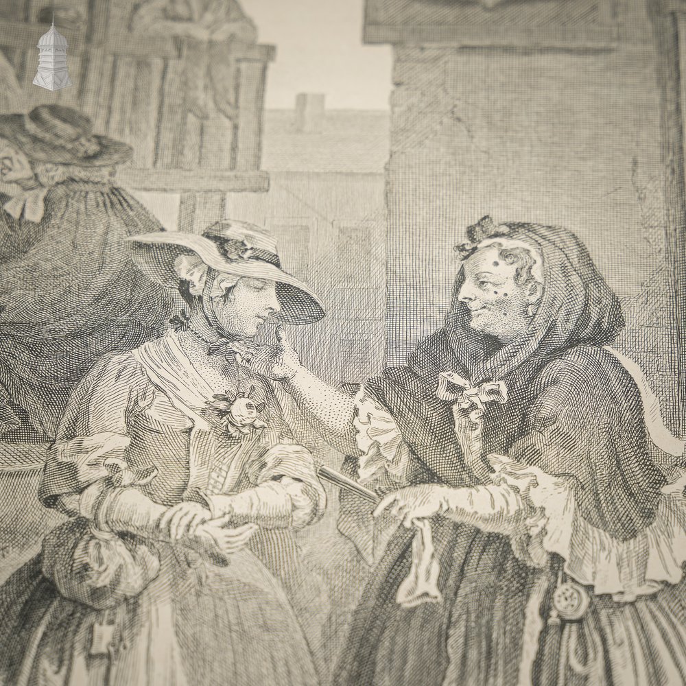 ‘A Harlots Progress’ Series of 6 Original 18th C Engravings by William Hogarth dated 1732