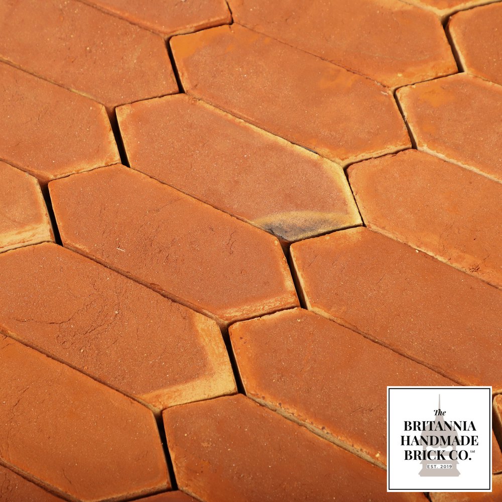 Handmade Red Floor Brick, Tessellating Polygon