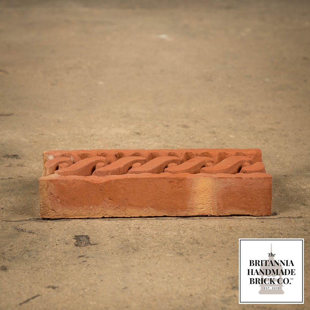 Wave Border String, Decorative Handmade Red Brick