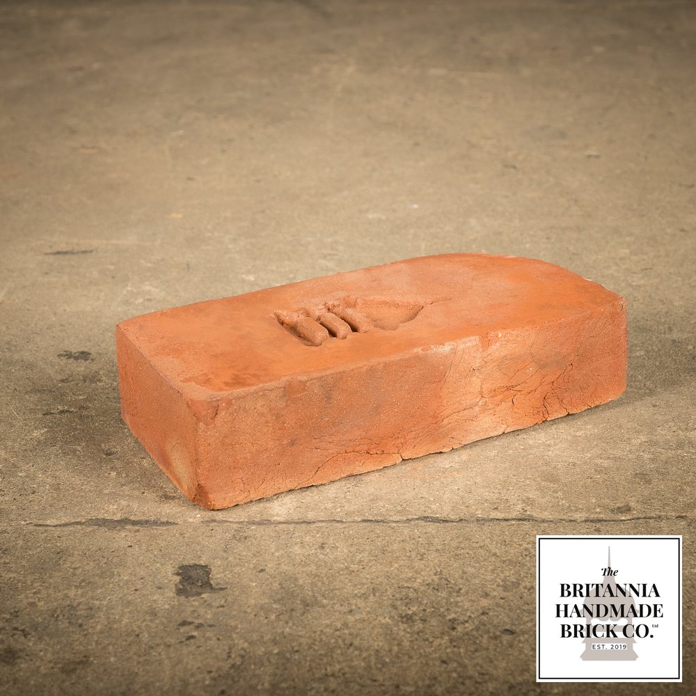 2 1/4” Single Bullnose, Handmade Period Style Red Brick