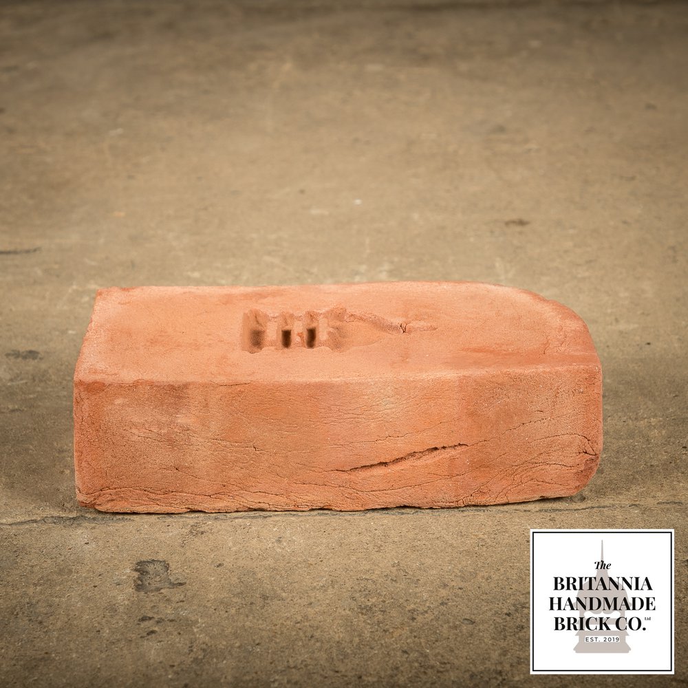 2 5/8” Single Bullnose, Handmade Period Style Red Brick