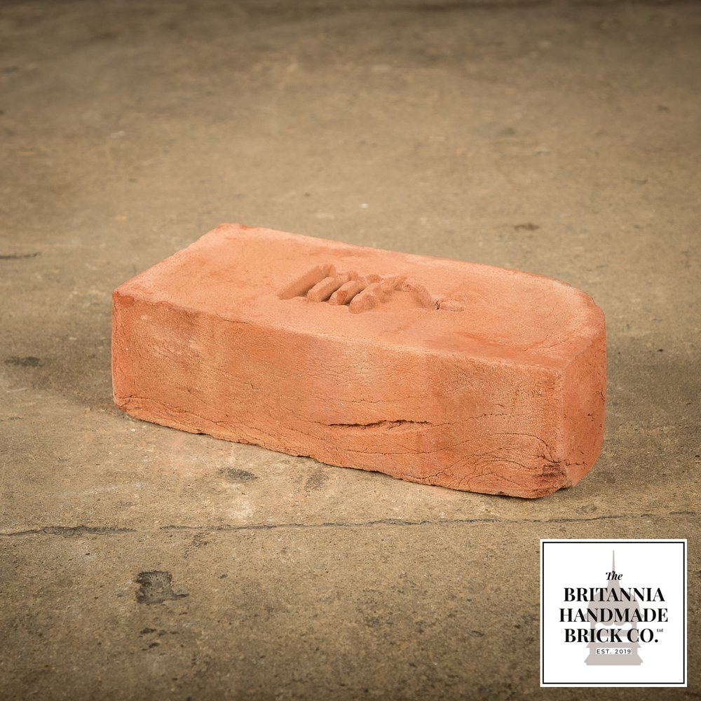 2 5/8” Single Bullnose, Handmade Period Style Red Brick