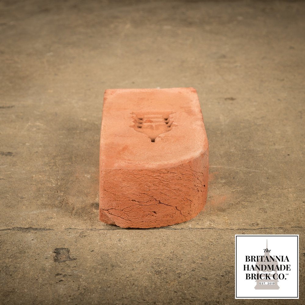 2 5/8” Single Bullnose, Handmade Period Style Red Brick