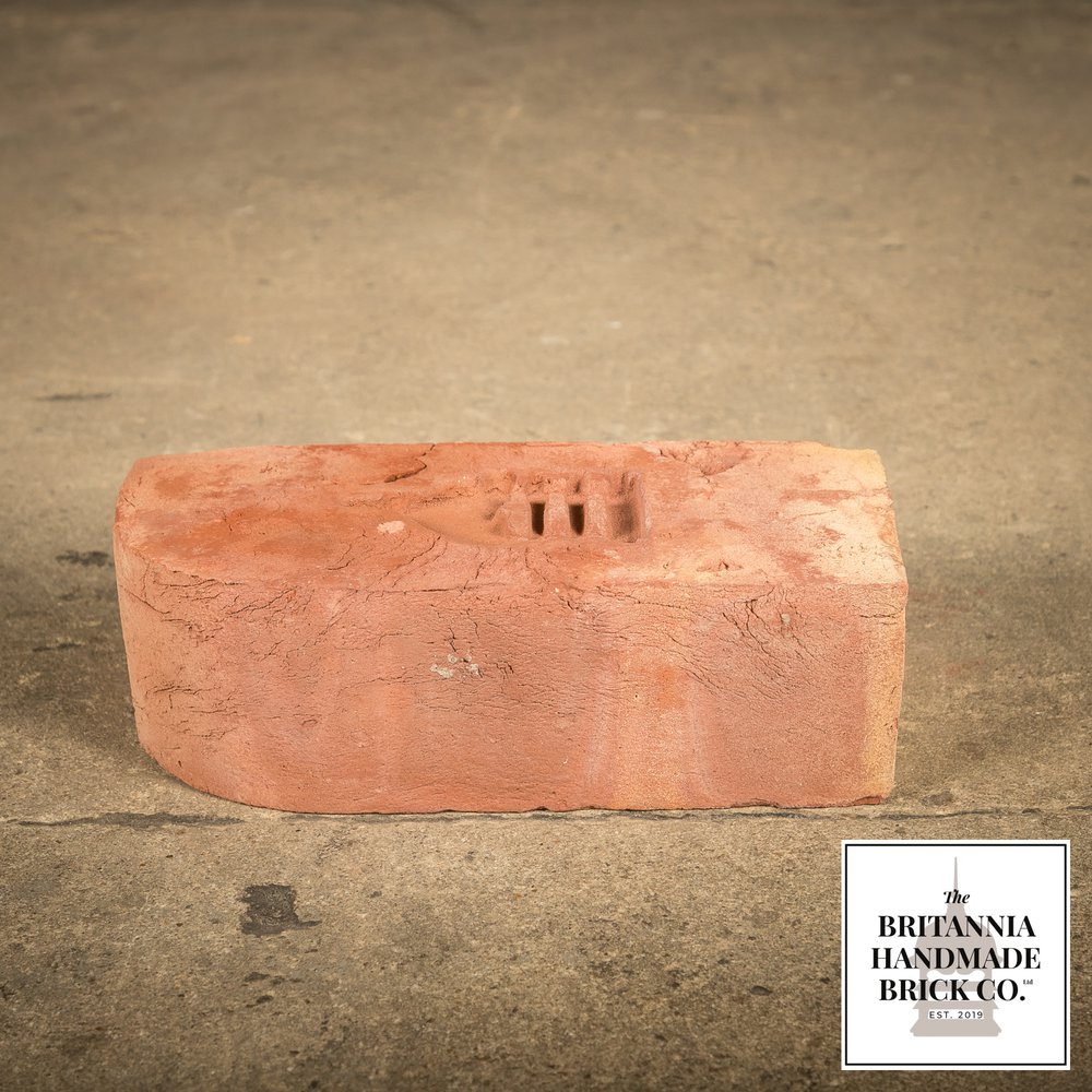 2 3/4” Single Bullnose, Handmade Period Style Red Brick