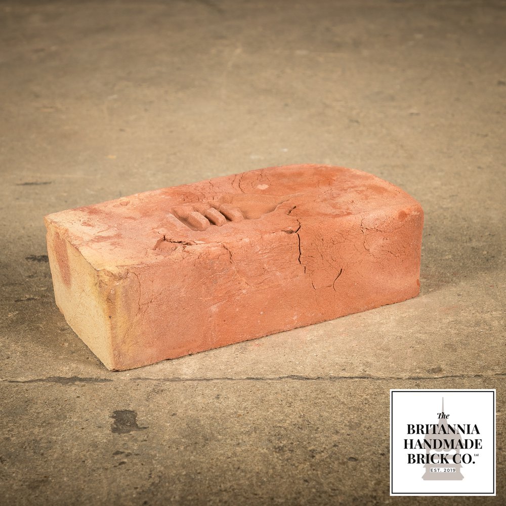 2 3/4” Single Bullnose, Handmade Period Style Red Brick