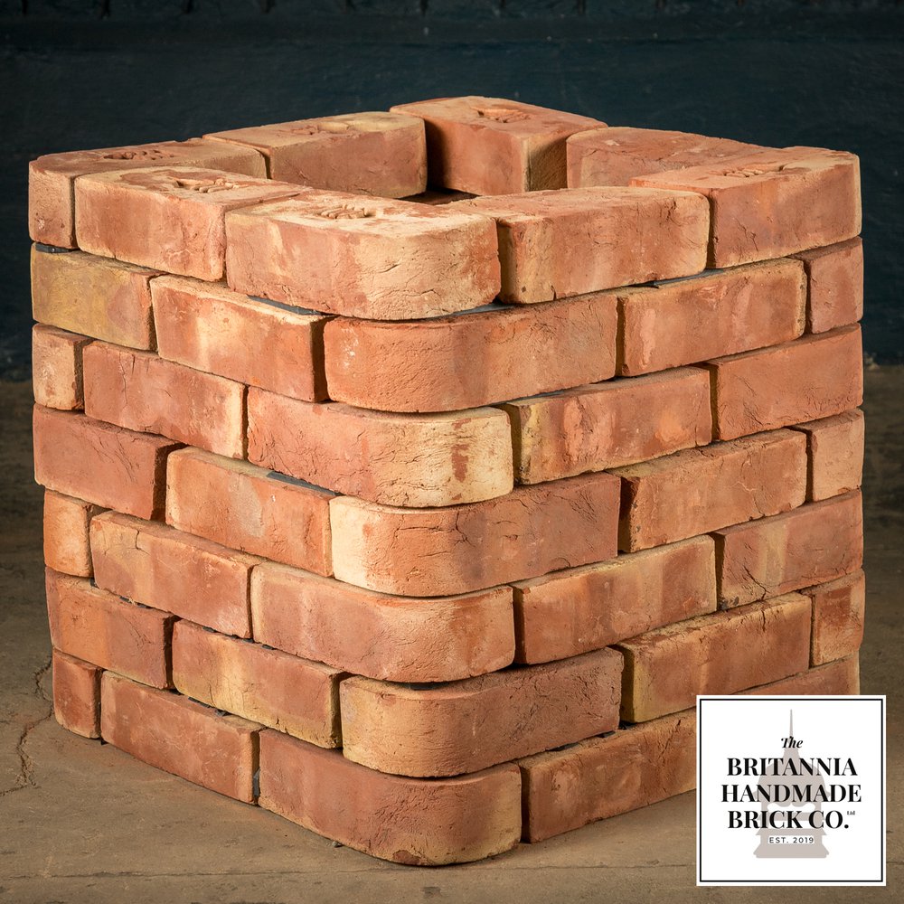 2 3/4” Single Bullnose, Handmade Period Style Red Brick