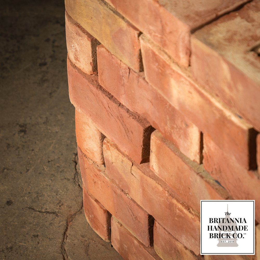 2 3/4” Single Bullnose, Handmade Period Style Red Brick