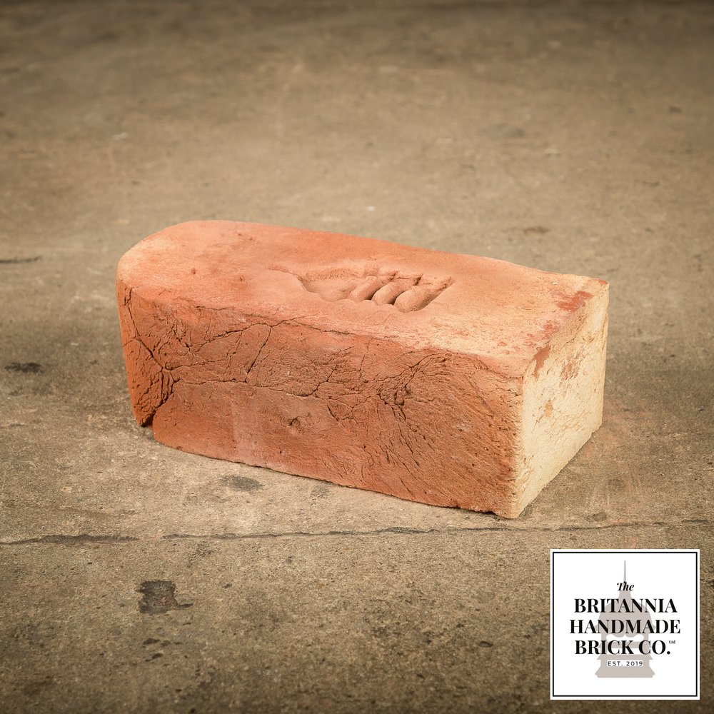 3" Single Bullnose, Handmade Period Style Red Brick