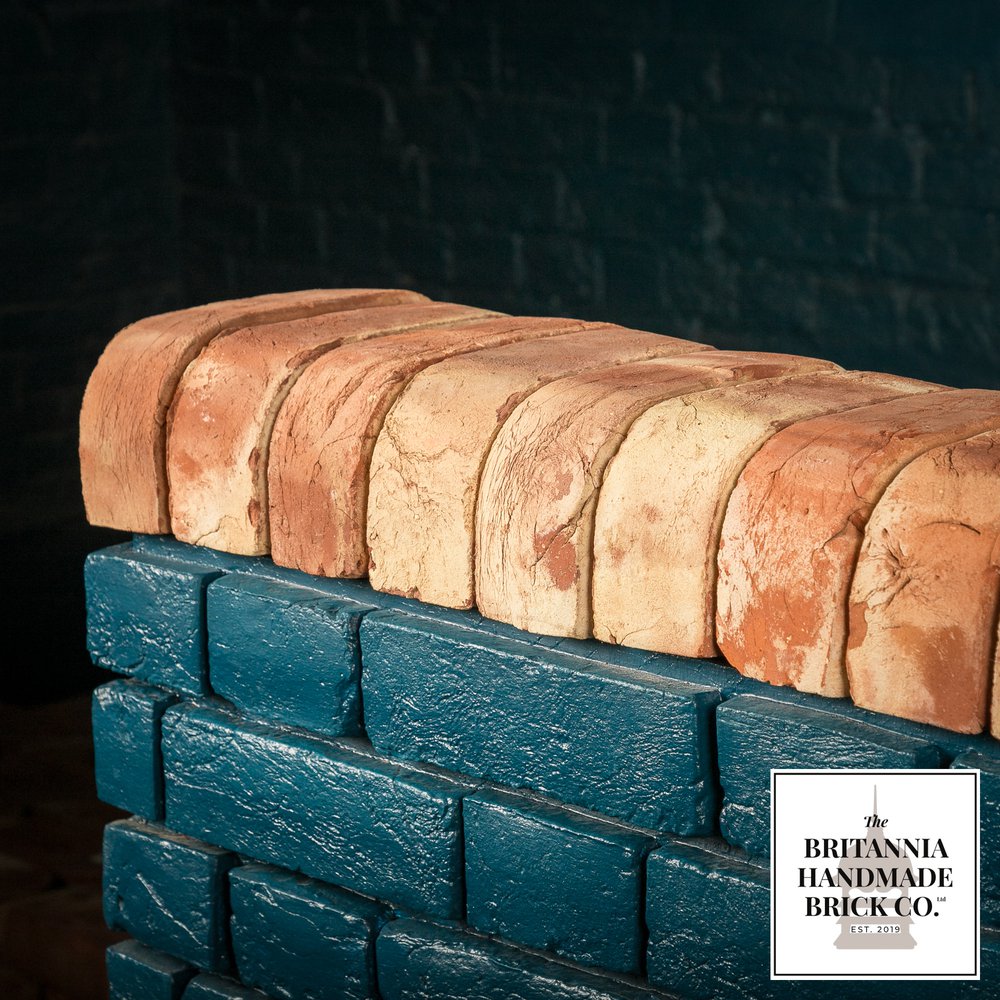 2 5/8” Double Bullnose, Handmade Period Style Red Brick