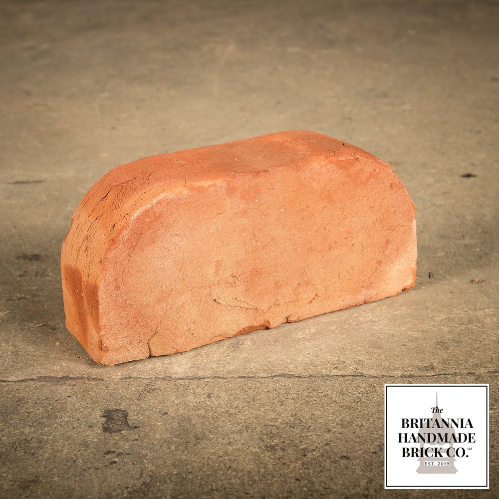 2 3/4” Double Bullnose, Handmade Period Style Red Brick