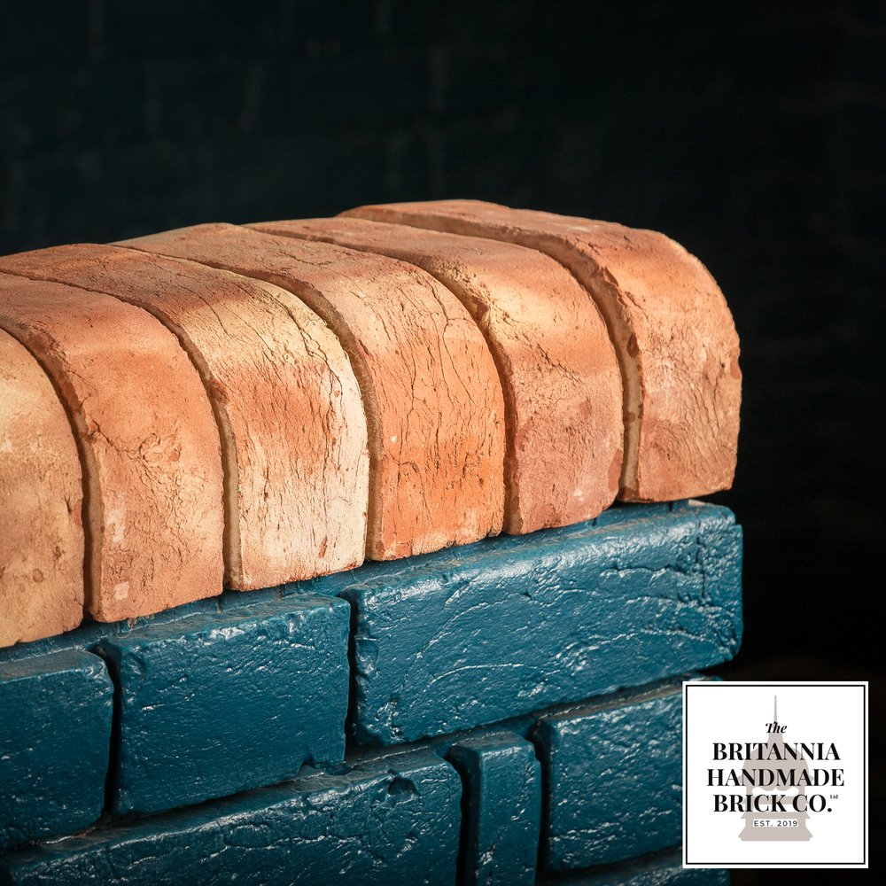 2 3/4” Double Bullnose, Handmade Period Style Red Brick