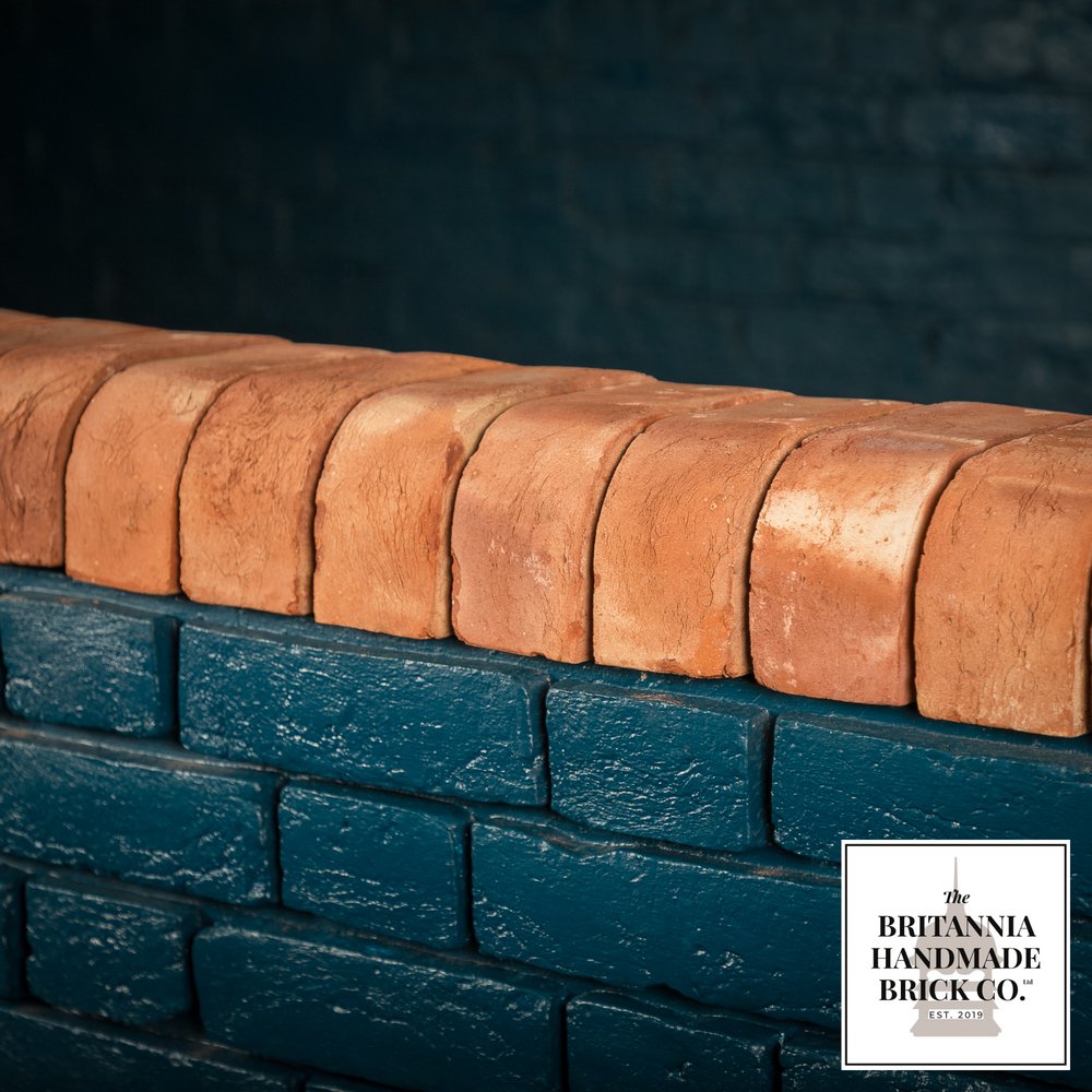 3" Double Bullnose, Handmade Period Style Red Brick