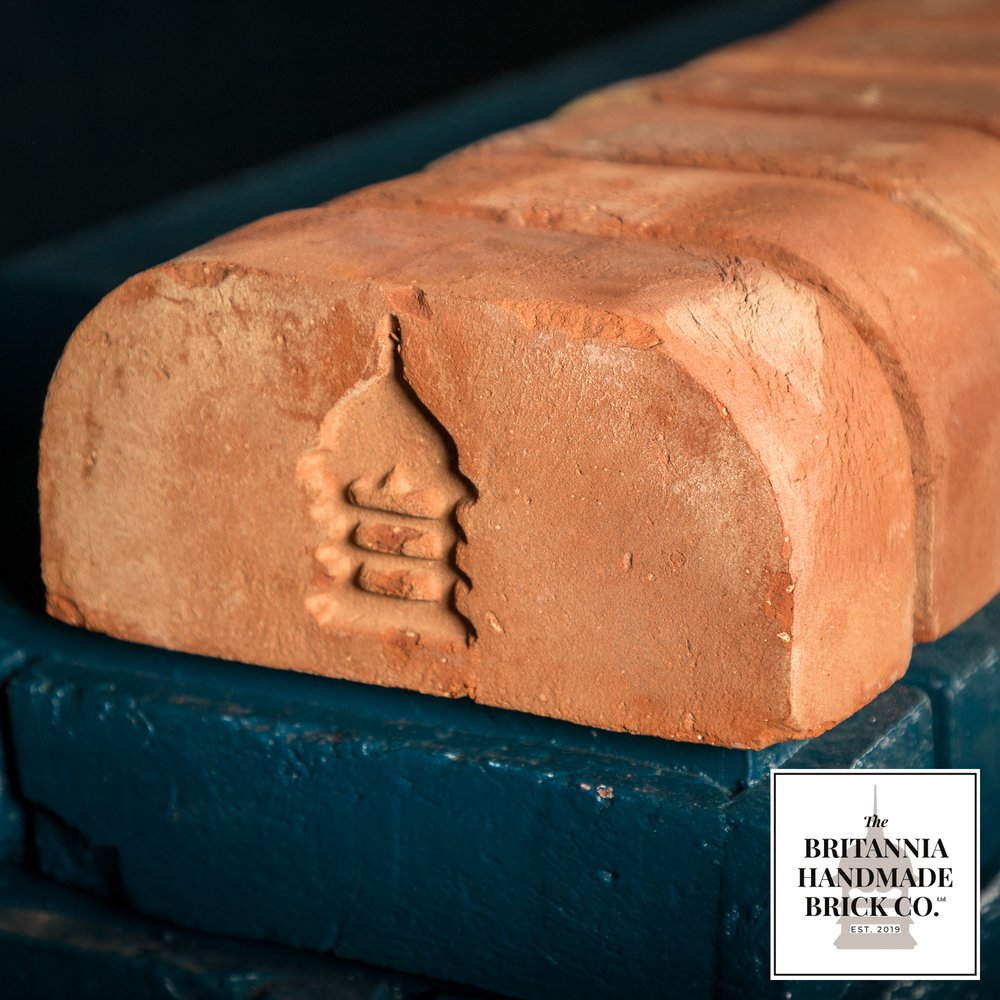 3" Double Bullnose, Handmade Period Style Red Brick