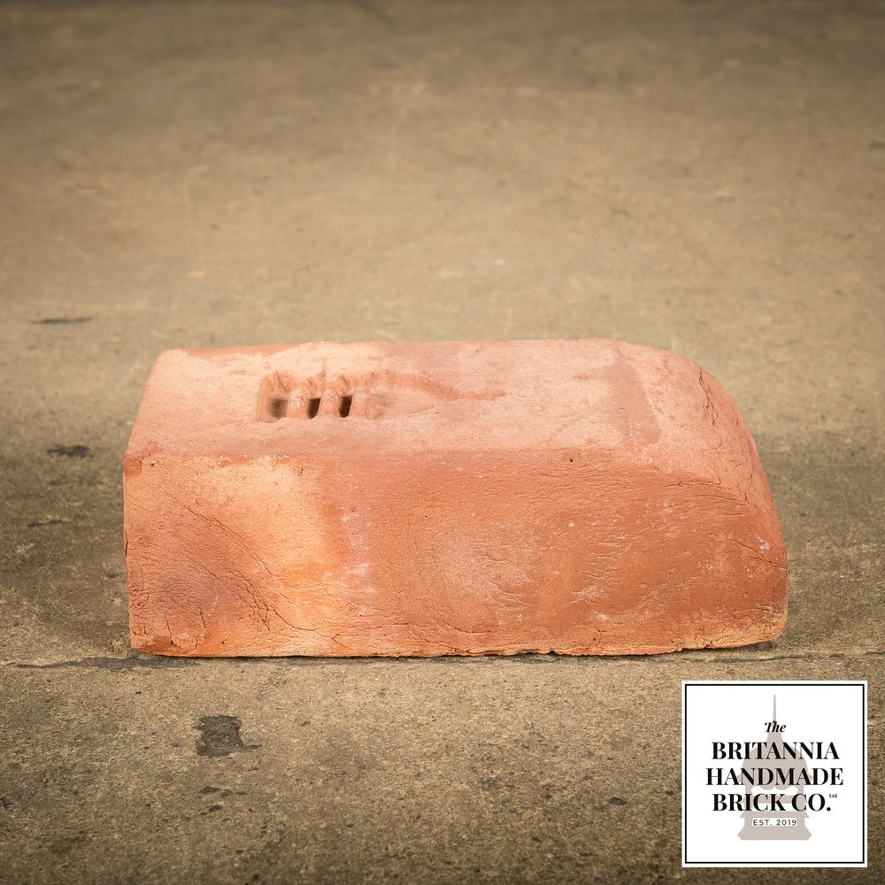 3” Bullnose Header, Handmade Period Style Red Brick