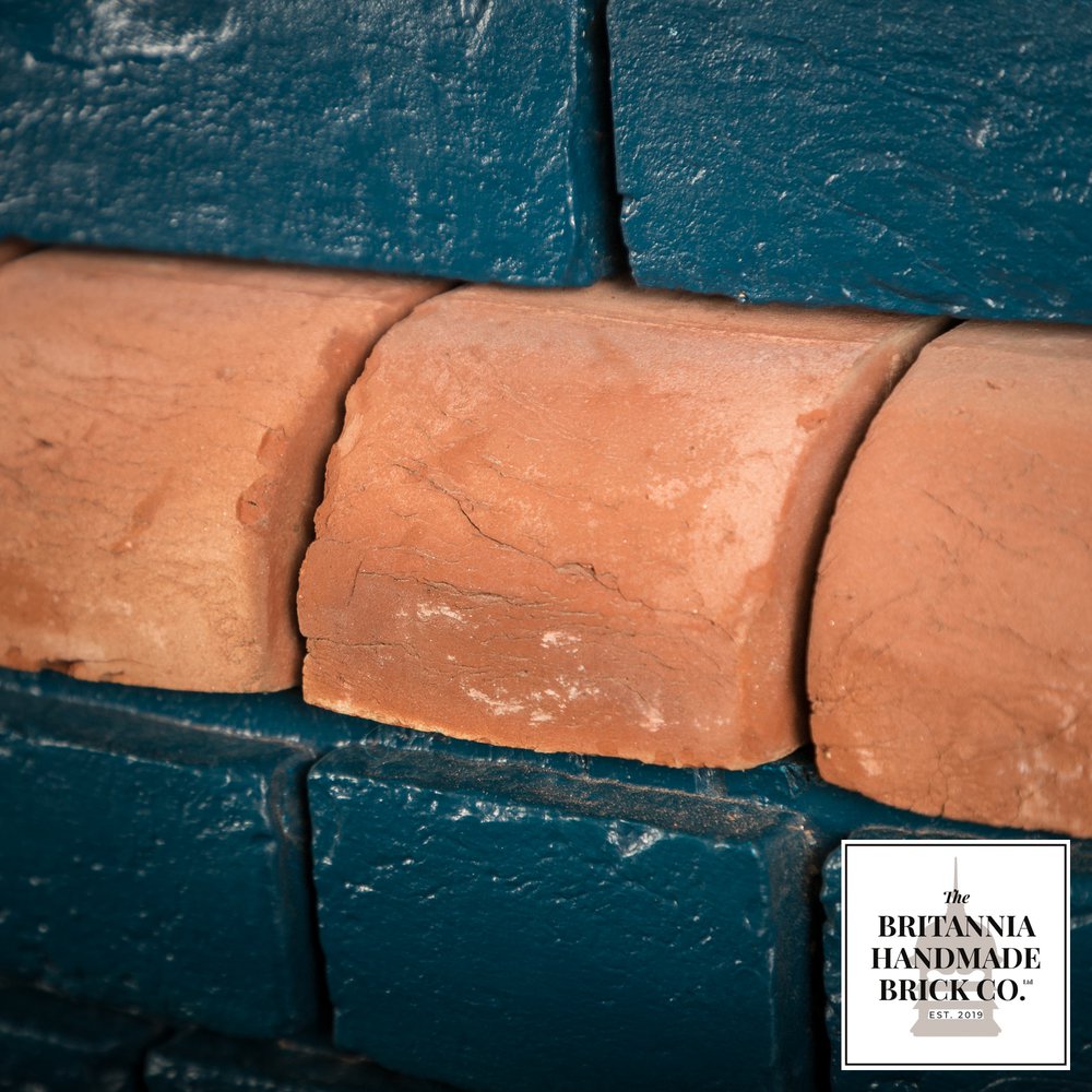 3” Bullnose Header, Handmade Period Style Red Brick