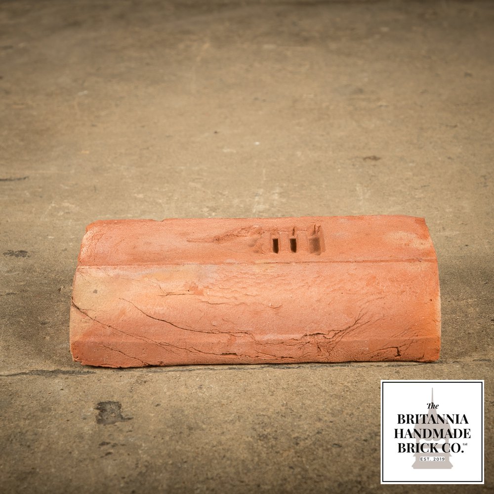 2” Bullnose Stretcher, Handmade Period Style Red Brick