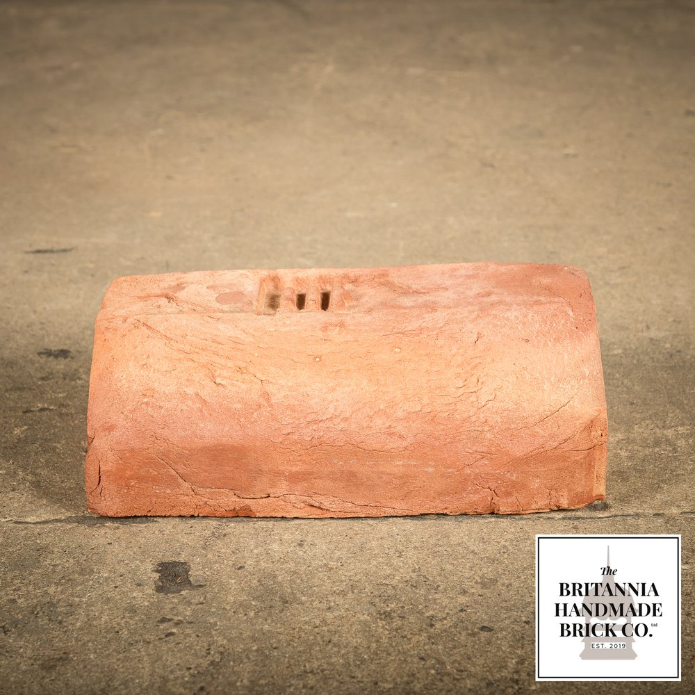 3” Bullnose Stretcher, Handmade Period Style Red Brick