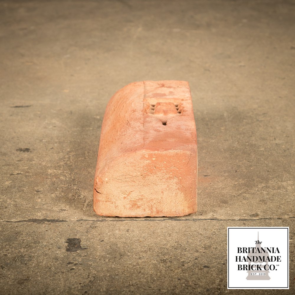 3” Bullnose Stretcher, Handmade Period Style Red Brick