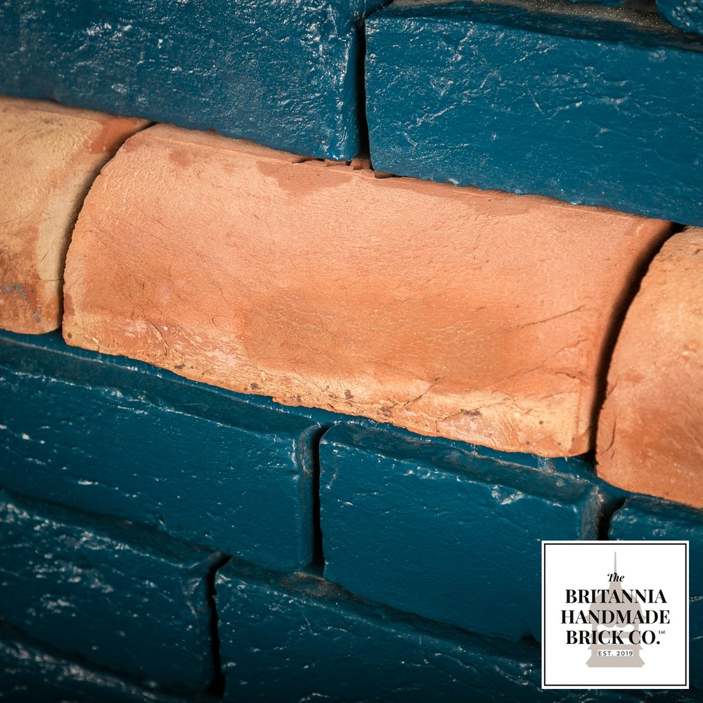 3” Bullnose Stretcher, Handmade Period Style Red Brick