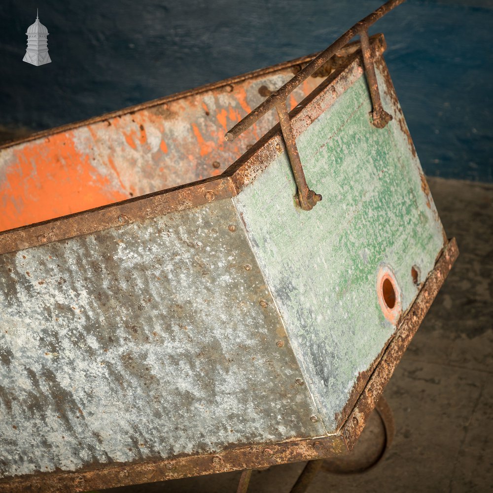 Industrial Wheeled Tank, Galvanised Handcart