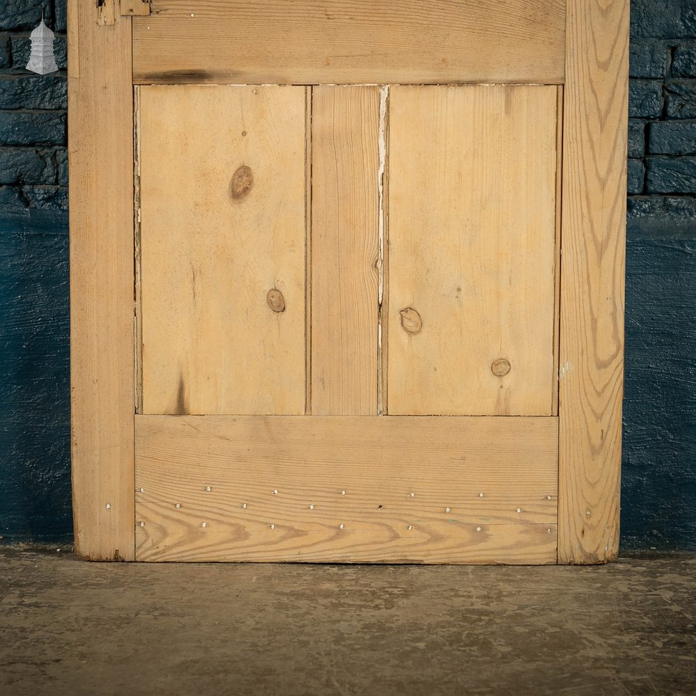 Glazed Pine Door, Fitted with 'Hammered Cathedral' Style Textured Glazing