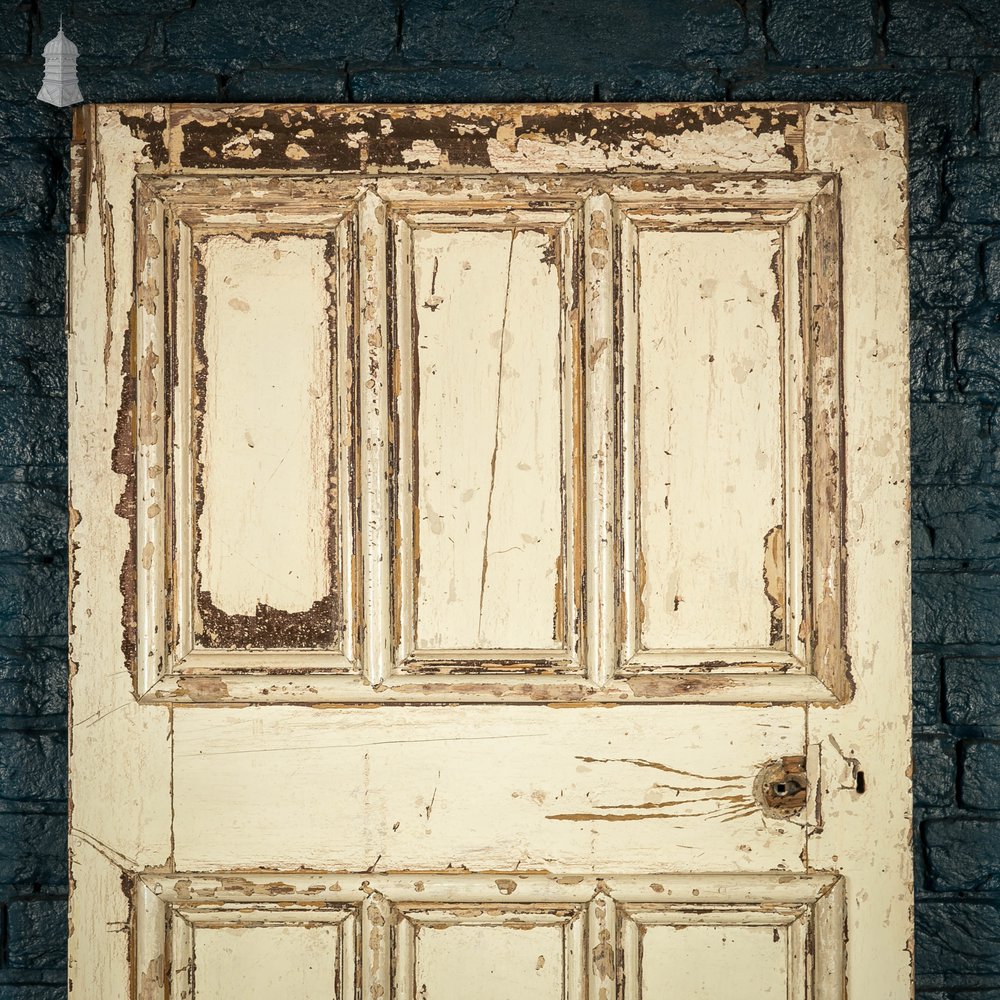 Pine Paneled Door, Moulded 6 Panel