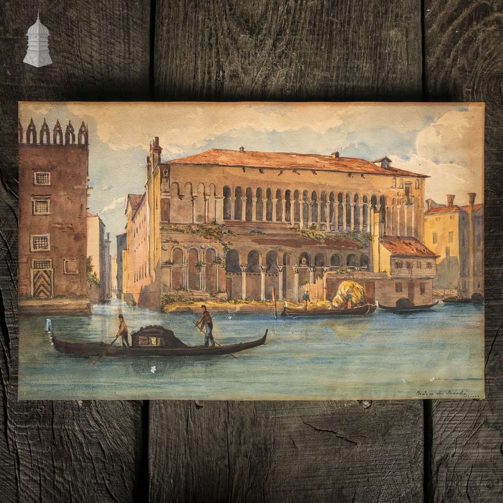 Venetian Watercolour Paintings, Set of 4