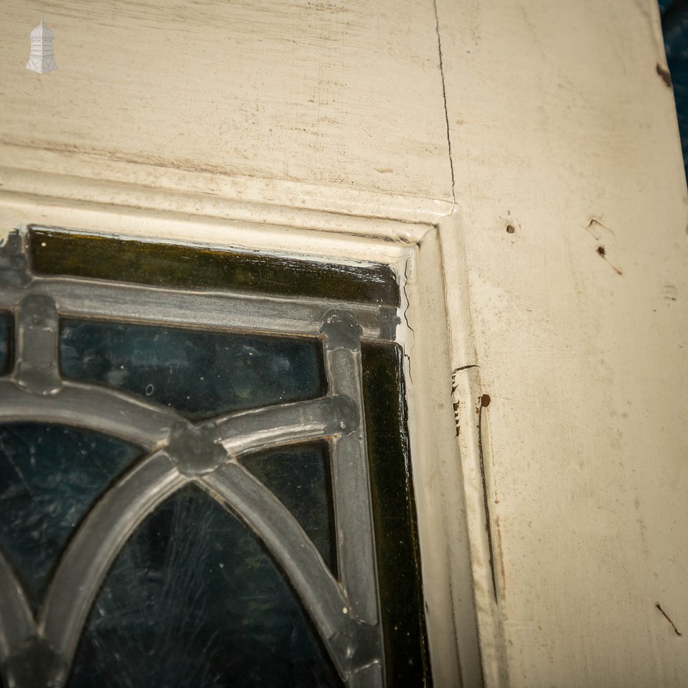 Half Glazed Door, Fitted with Leaded Glass