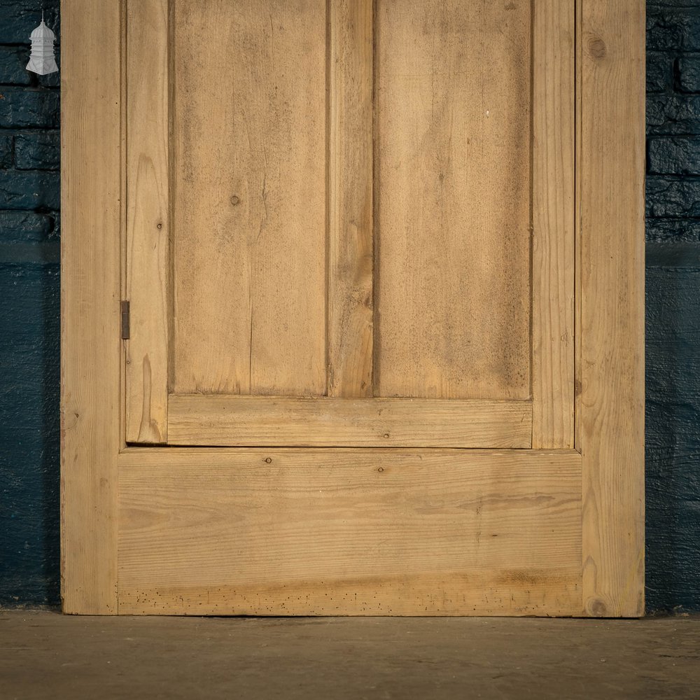 Pine Panaled Door in frame, 4 Panel