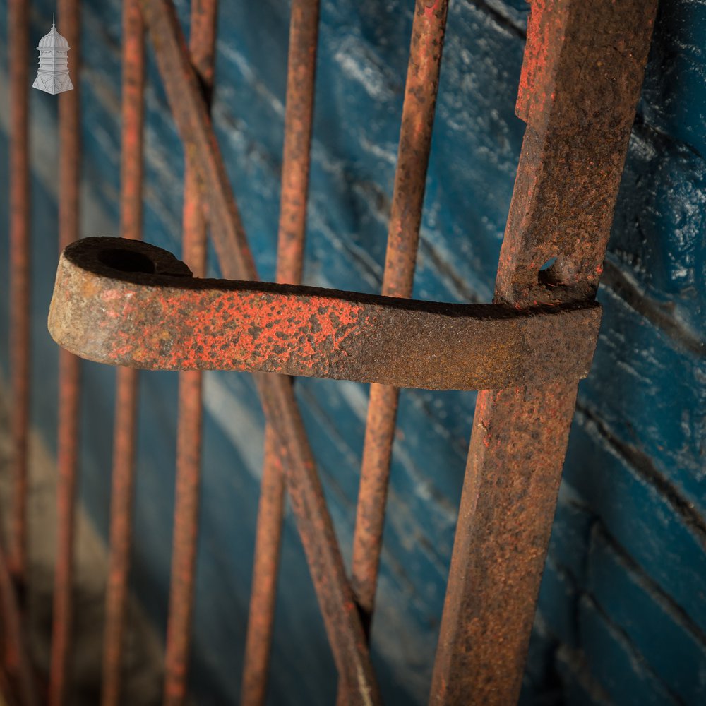 Iron Gate with Decorative Finials