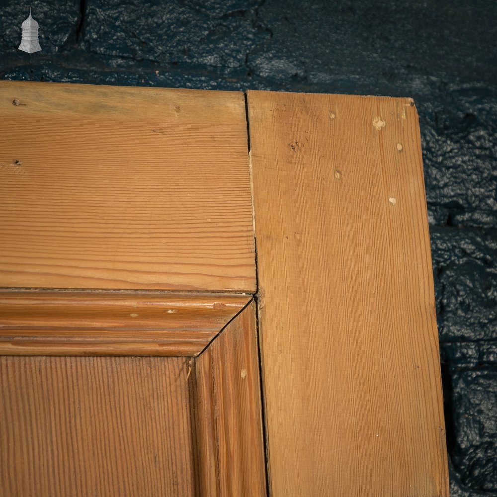 Pine Paneled Door, 4 Moulded Panel