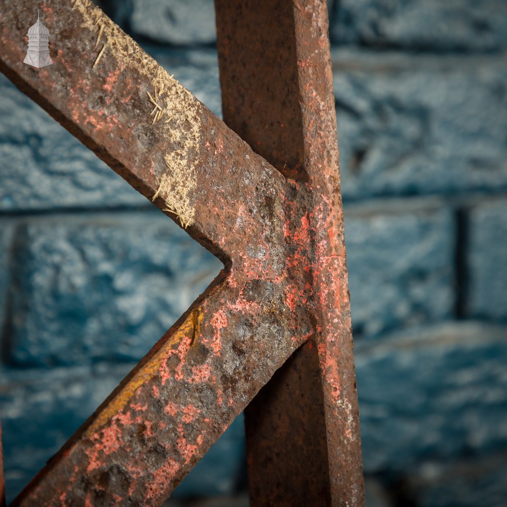 Iron Gate with Decorative Finials