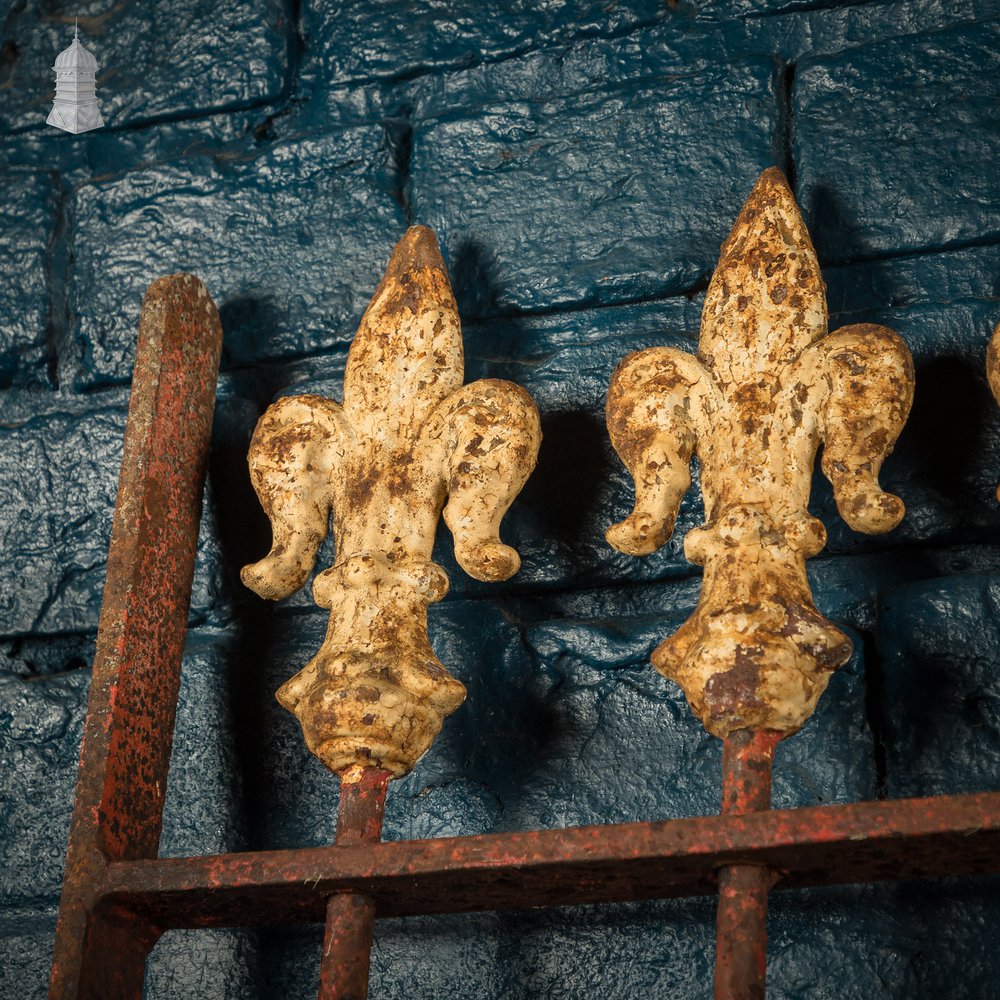 Iron Gate with Decorative Finials