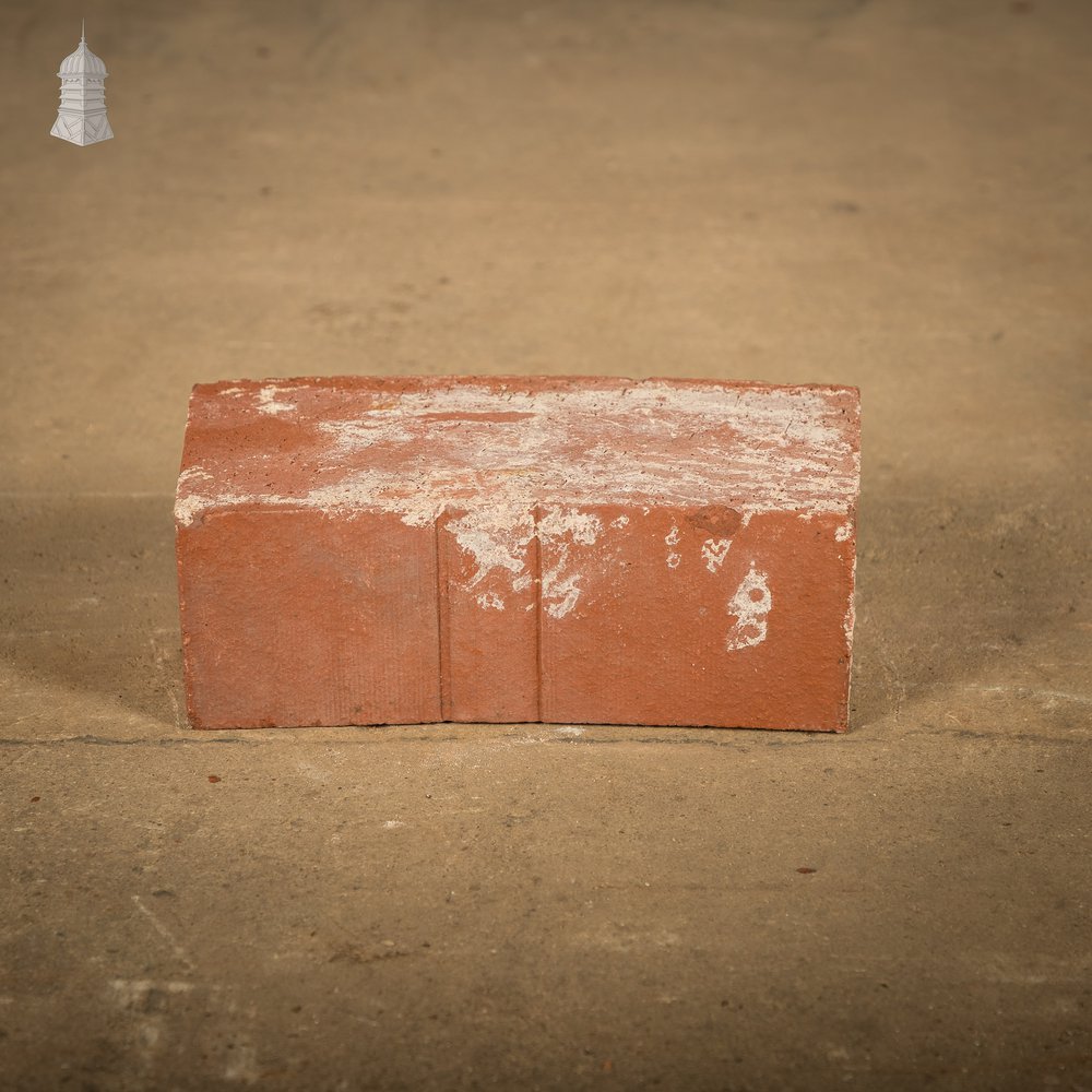 Curved Red Bricks, Batch of 58 Reclaimed Bricks